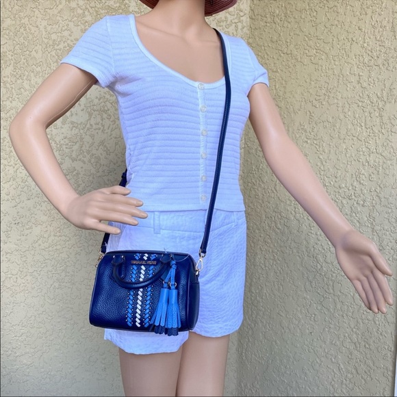 MICHAEL KORS BEDFORD XS DUFFLE XBODY NAVY MULTI - Picture 11 of 15